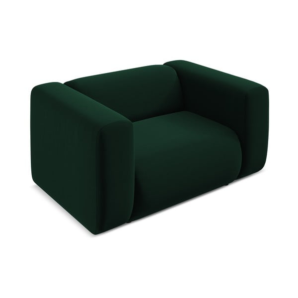 Tumši zaļš samta atpūtas krēsls Ekahi – Makamii-image-3