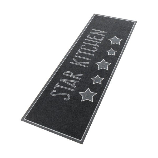Tumši pelēks virtuves paklājs Zala Living Star, 50 x 150 cm-image-3
