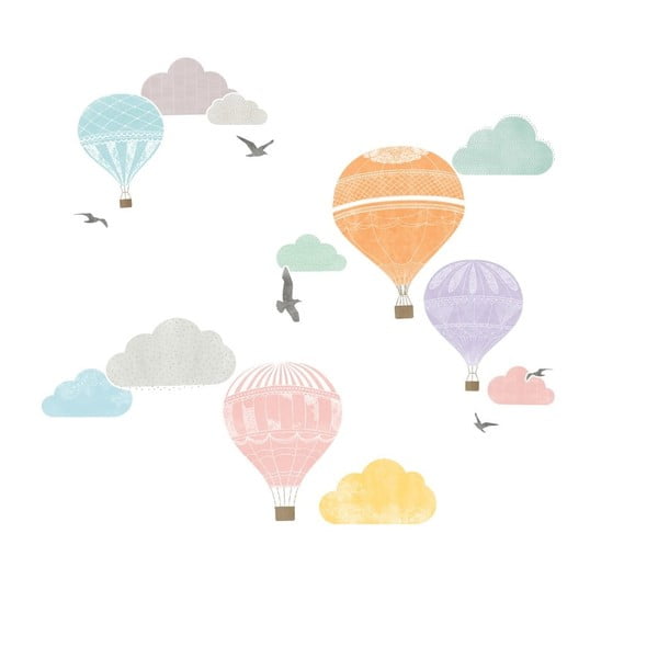 Sienas uzlīmju komplekts Ambiance Montgolfier-image-1