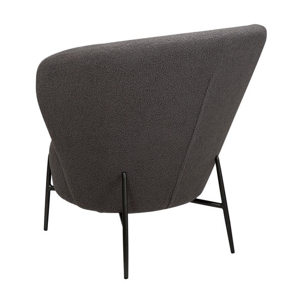 Pelēks atpūtas krēsls no buklē auduma Orbit – DAN-FORM Denmark-image-1