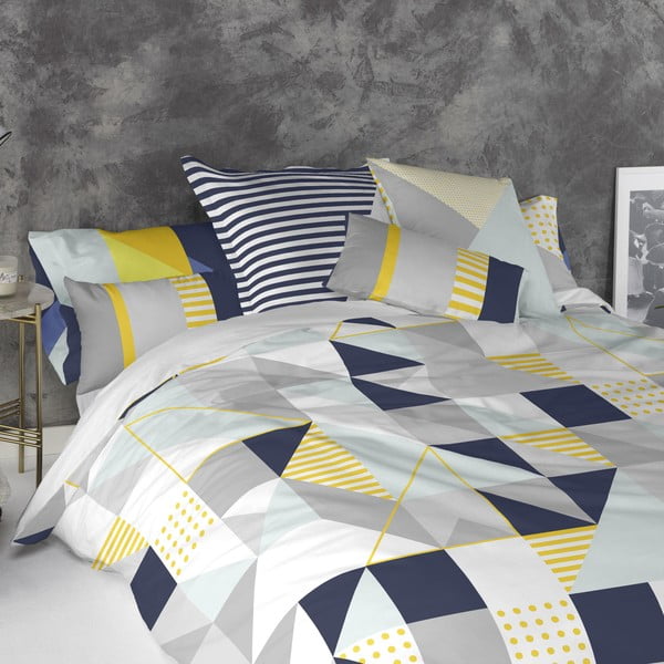 2 kokvilnas spilvendrānu komplekts Blanc Geo Dot-image-1