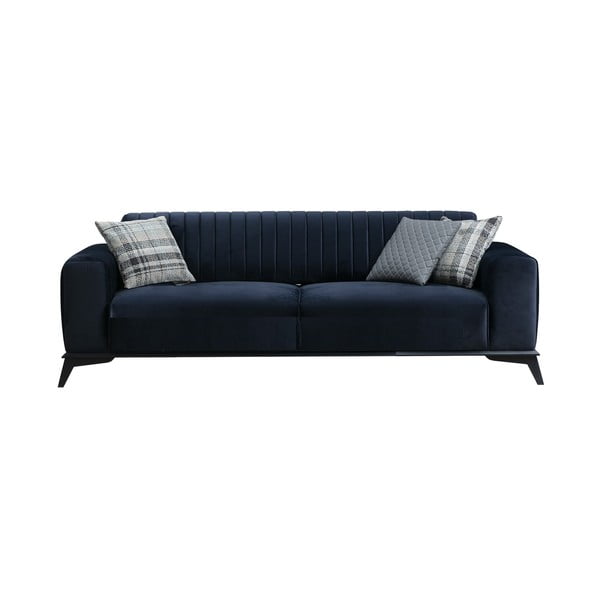 Tumši zils dīvāns 220 cm Lisa – Balcab Home