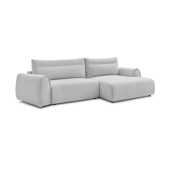 Gaiši pelēks stūra dīvāns Aden – Bobochic Paris-image-3