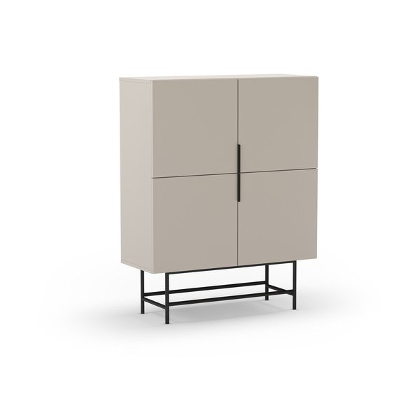 Krēmkrāsas skapītis 100x128 cm Eldia – Marckeric-image-4