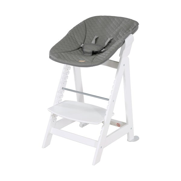 Balts bērnu barošanas krēsls Luxe – Roba