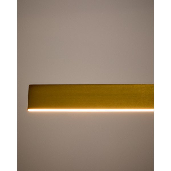 Zelta krāsas LED piekaramā lampa ar metāla abažūru Boadella – Kave Home-image-2