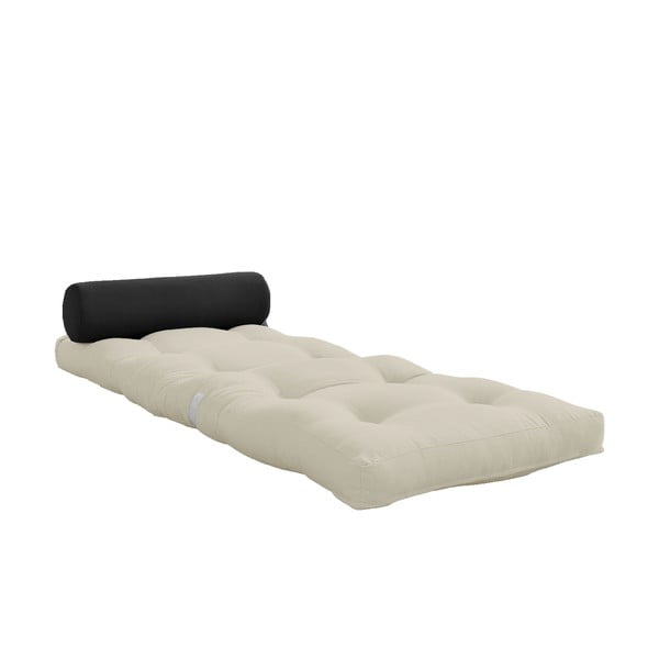 Pelēks/bēšs futona matracis 70x200 cm Wrap Beige/Dark Grey - Karup Design
