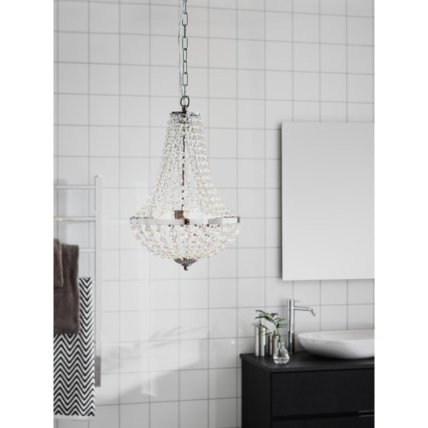 Sudraba krāsas piekaramā lampa ø 30 cm Gränsö – Markslöjd-image-1