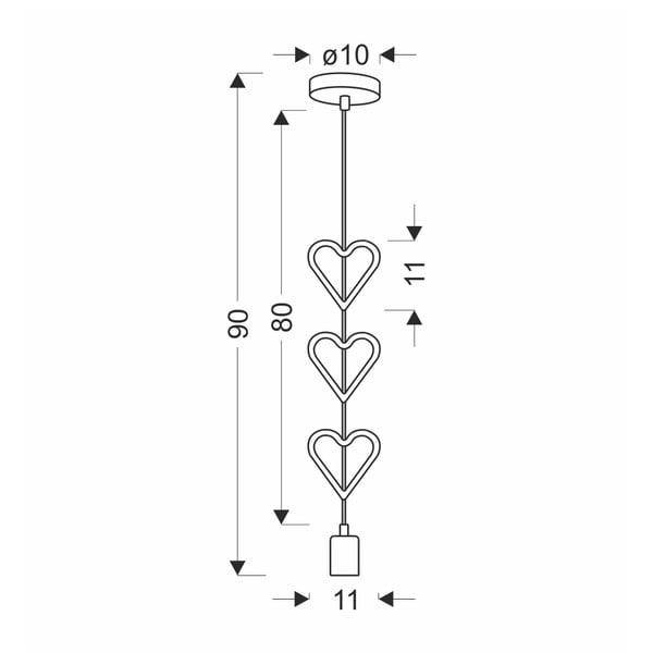 Balta/zila bērnu lampa ar metāla abažūru Single – Candellux Lighting-image-2