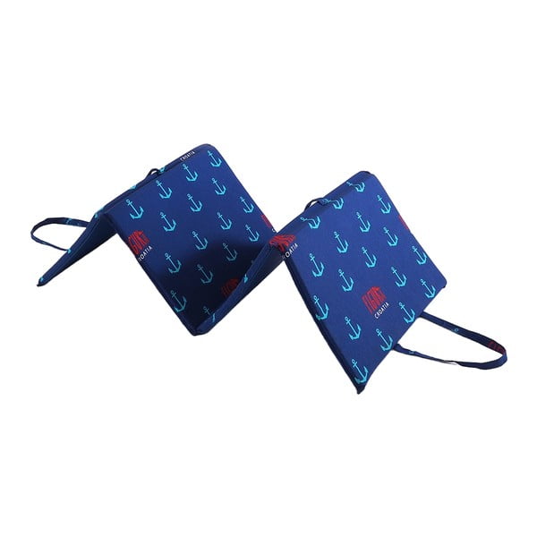 Zils dārza sēdekļa spilvens zviļņiem 49x137 cm   Anchors – B.E.S.