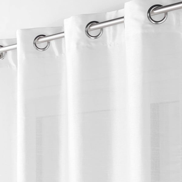 Balts satīna aizkars 140x240 cm Shana – douceur d'intérieur-image-1