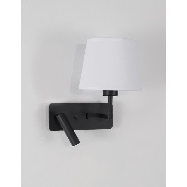 Balta/matēti melna alumīnija sienas lampa ar saliekamu konstrukciju Savona – Nova Luce-image-3