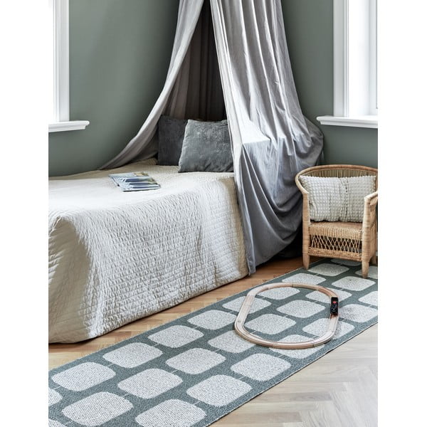 Zaļš/krēmkrāsas iekštelpu un āra paklājs 70x100 cm Sten Army – Pappelina-image-1