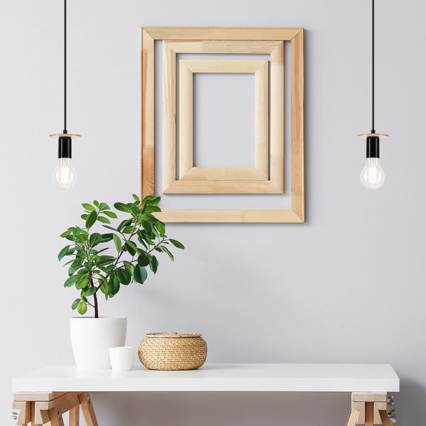 Melna piekaramā lampa Angelina – LAMKUR-image-2