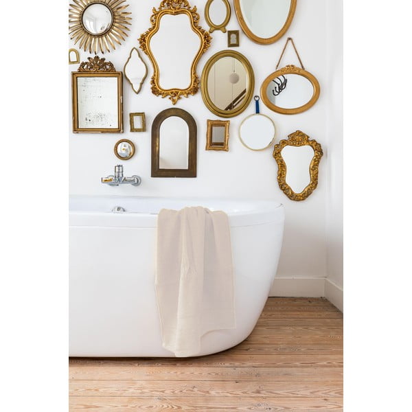 Gaiši bēšs dvielis Tiseco Home Studio, 50 x 100 cm-image-1