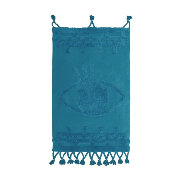 Zils kokvilnas sienas paklājs Nattiot Siva, 70 x 120 cm