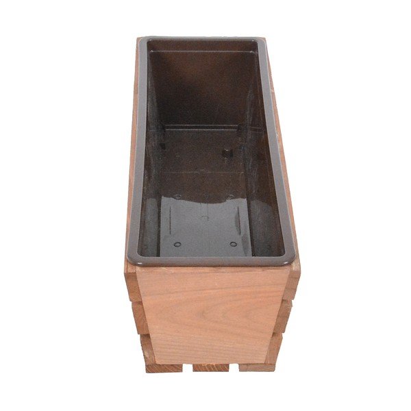 Koka puķu kaste 51 cm Modern – Rojaplast-image-1