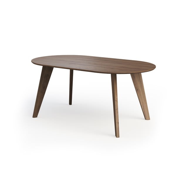 Dabīga toņa ēdamgalds ar valrieksta koka imitācijas galda virsmu 100x180 cm Lago – TemaHome-image-3