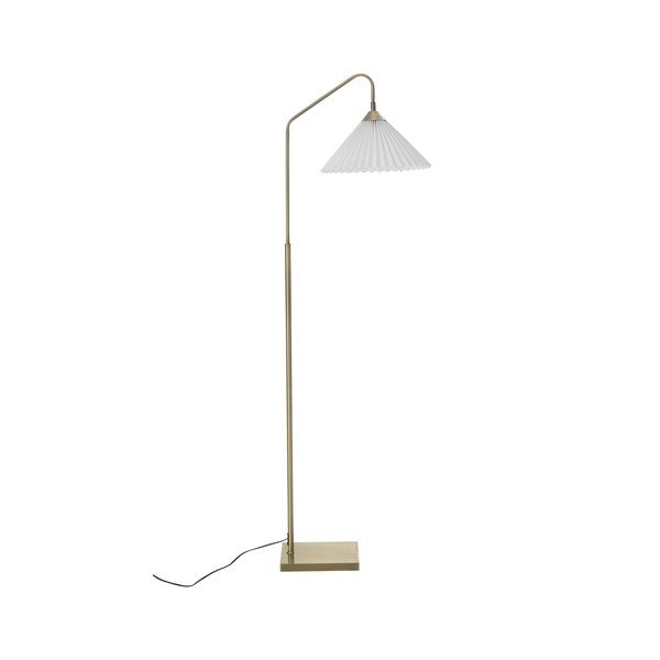 Krēmkrāsas/misiņa krāsas tekstila stāvlampa ar saliekamu konstrukciju (augstums 155 cm) Kate – Ellos Home-image-3
