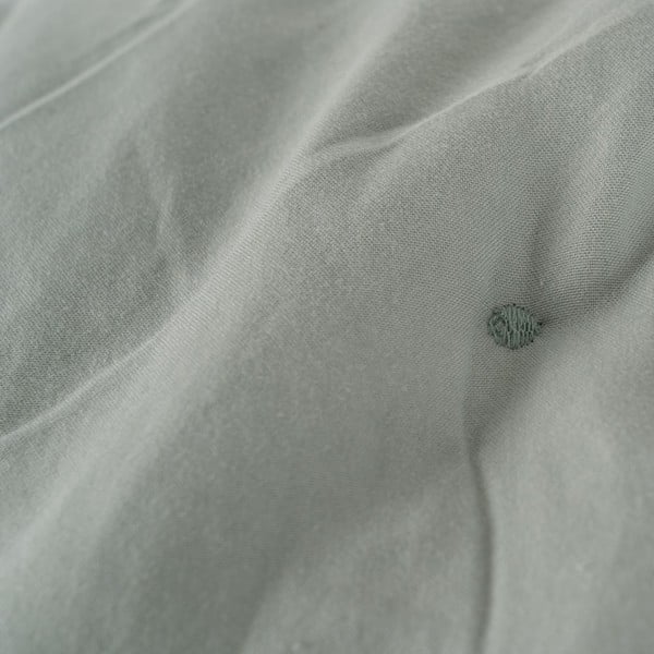 Dūmakaini zaļš stepēts gultas pārklājs 230x280 cm – Ixia-image-2