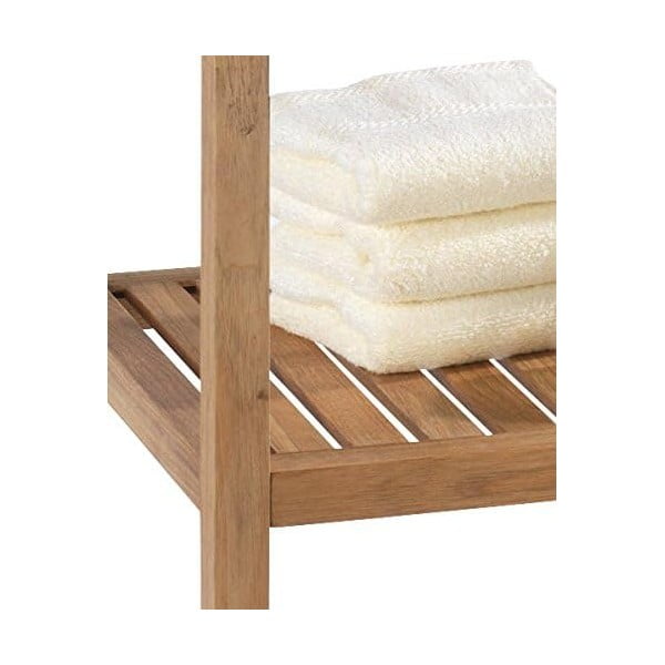 Dabīga toņa valrieksta masīvkoka vannas istabas plaukts 36x112 cm Norway – Wenko-image-3