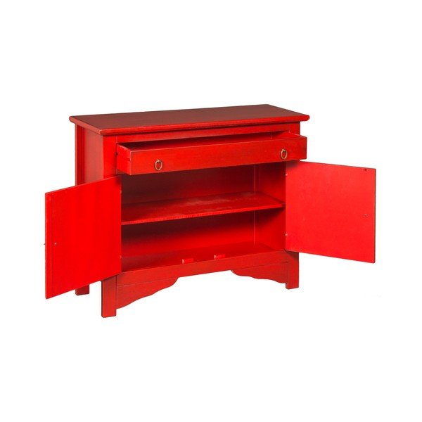 Sarkana kumode Evergreen House Credenza-image-4