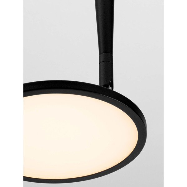Matēti melna alumīnija LED griestu lampa ar saliekamu konstrukciju Ekei – Nova Luce-image-3
