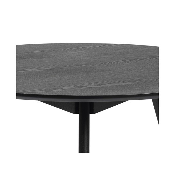 Melns žurnālgaldiņš Rowico YuRAi, ⌀ 90 cm-image-1