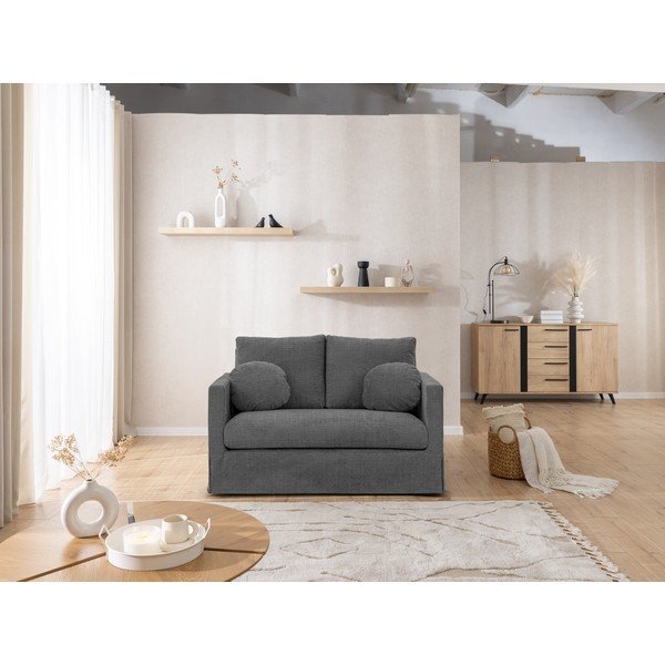 Tumši pelēks pārvalks 2 sēdvietām Paphos – Ropez-image-2