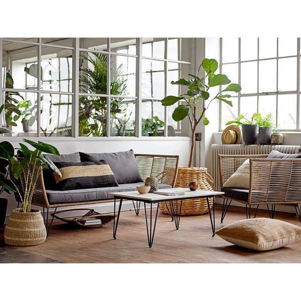 Metāla dārza kafijas galdiņš 60x90 cm Mundo – Bloomingville-image-1