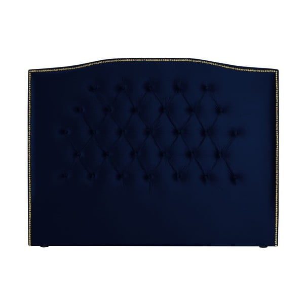 Tumši zils gultas galvgalis Mazzini Sofas Daisy, 180 x 120 cm