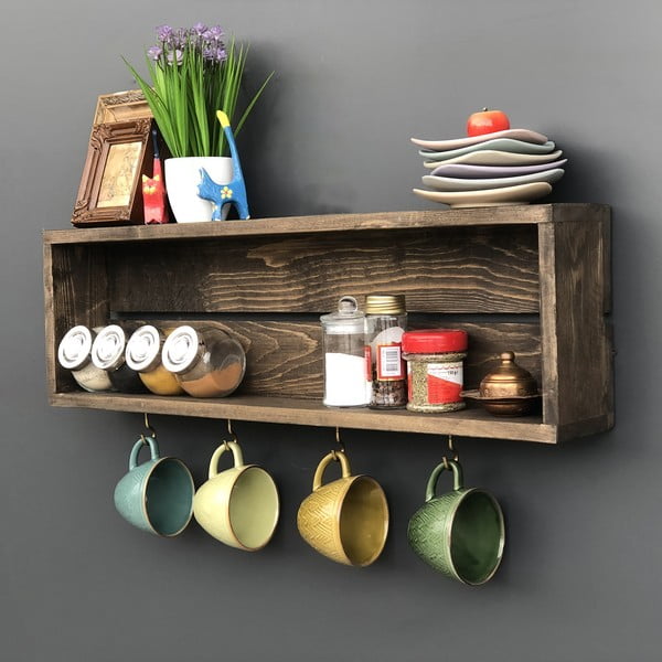 Ar rokām veidots virtuves daudzfunkcionālais plaukts Wallace-image-1