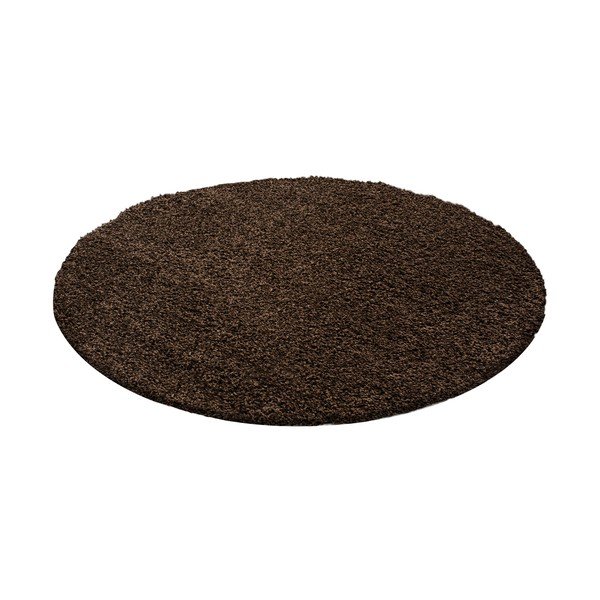 Tumši brūns apaļš paklājs ø 80 cm Life – Ayyildiz Carpets