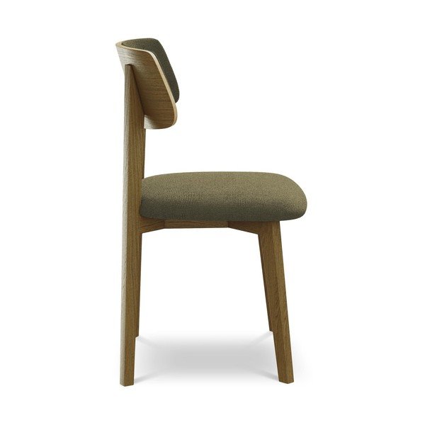 Zaļš masīvkoka pusdienu krēsls Niu – Makamii-image-2