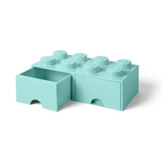 Piparmētru zaļa uzglabāšanas kaste ar divām atvilktnēm LEGO®
