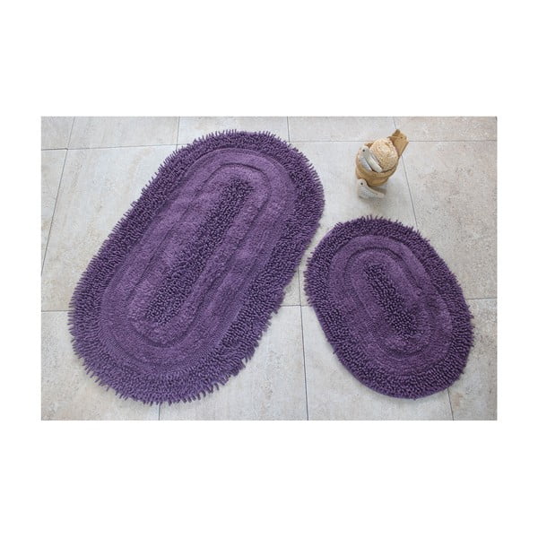 2 violetu vannas istabas paklājiņu komplekts Jane