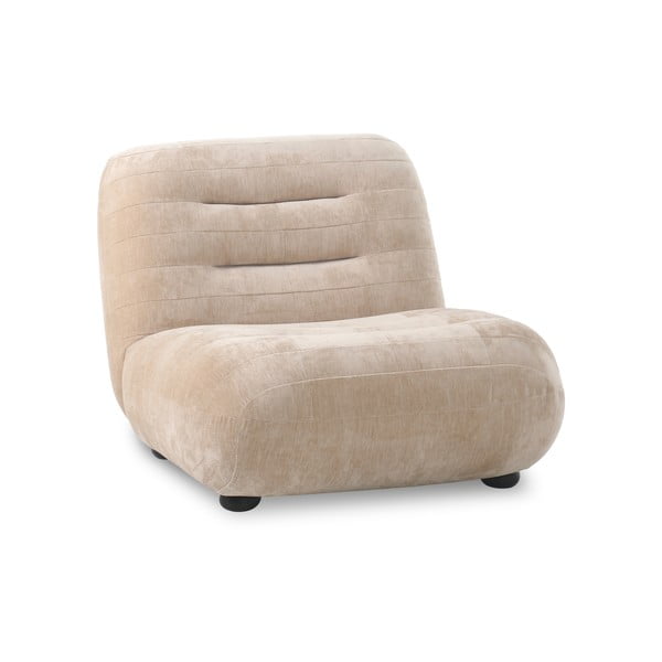 Bēšs samta atpūtas krēsls Wyatt – Dutchbone
