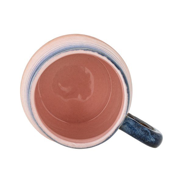 Zilas/oranžas keramikas krūzes (4 gab.) 200 ml Tatum – Bloomingville-image-4