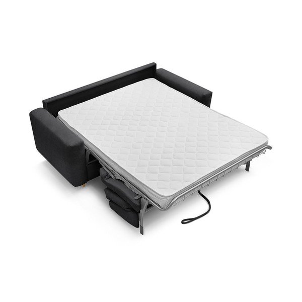 Melns dīvāns gulēšanai/salokāms 200 cm Cocoone – Bobochic Paris-image-3