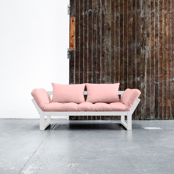 Mainīgs dīvāns Karup Edge White/Pink Peonie