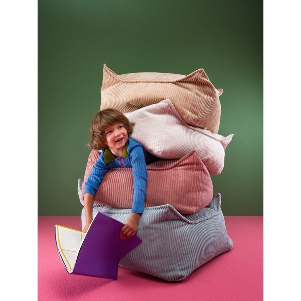 Zils velveta bērnu sēžammaiss Square – Wigiwama-image-3