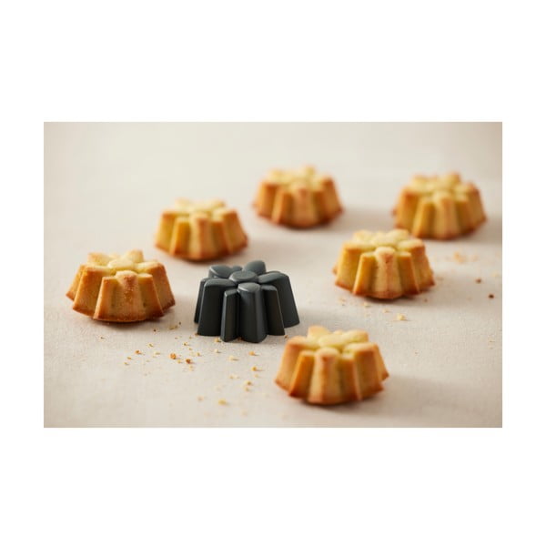 Silikona cepšanas formas mafiniem (6 gab.) ø 7 cm Flower – Blomsterbergs-image-3