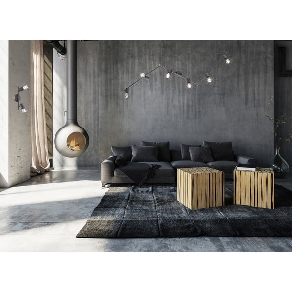 Melna prožektora tipa lampa 8x25 cm Ran – Fischer & Honsel-image-1