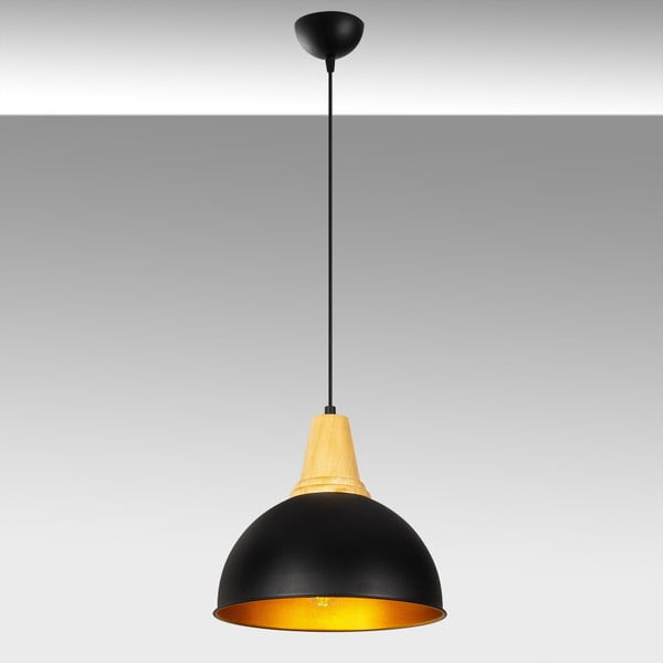 Melns metāla piekaramais gaismeklis Opviq lights Parthena-image-1