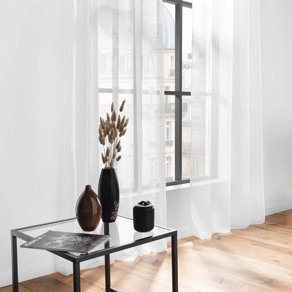 Balts dienas aizkars no voiles 140x240 cm Lissea – douceur d'intérieur-image-2