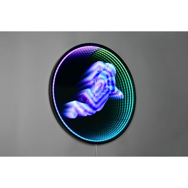 Melns sienas gaismas dekors ar vadu ø 60 cm Duke – Reality-image-1