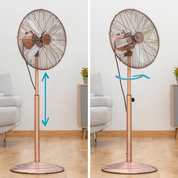 Regulējams ventilators vara krāsā InnovaGoods Retro-image-1