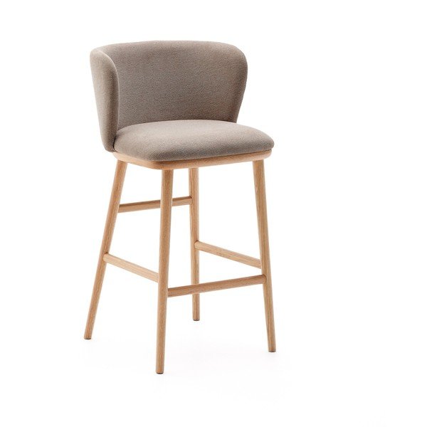Gaiši brūns bāra krēsls (sēdekļa augstums 65 cm) Ciselia – Kave Home