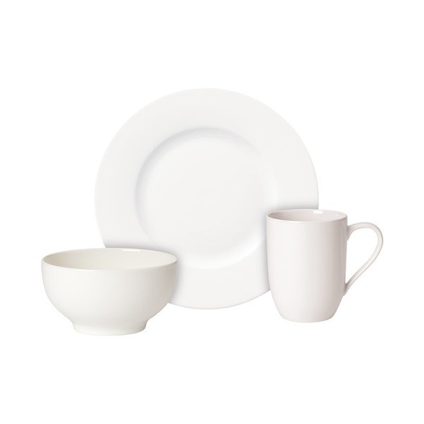 Villeroy & Boch For Me porcelāna brokastu bļodas, šķīvja un krūzes komplekts