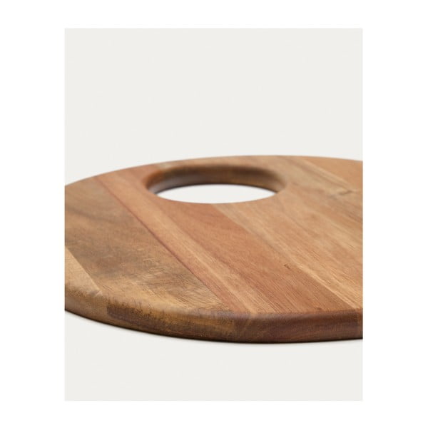 Koka griešanas dēlis pasniegšanai ø 30,5 cm Klot – Kave Home-image-4